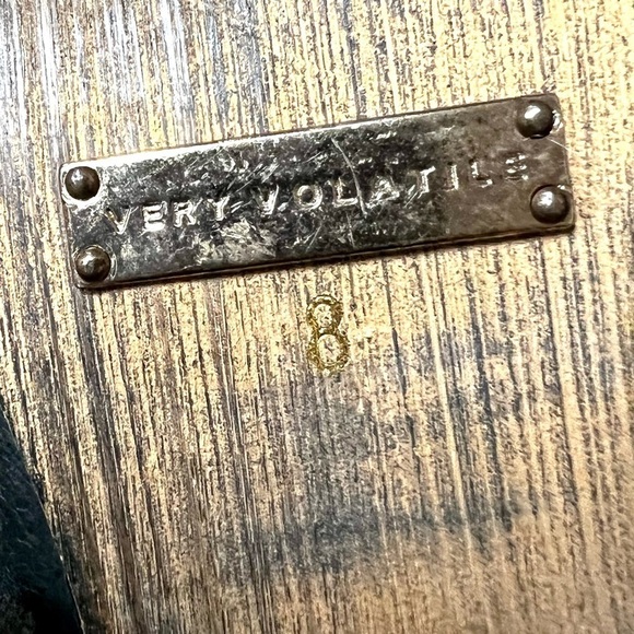 Very Volatile Jackson Black leather Western cowgirl Bootie women size 8 - Picture 10 of 10